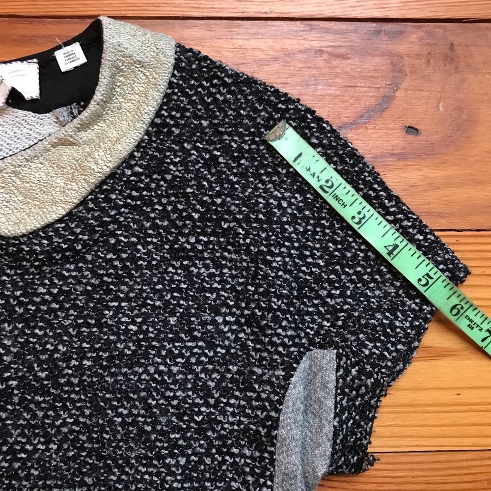 Anthropologie Collar Formal Wednesday Adams Top, EUC, XS - Picture 8 of 12